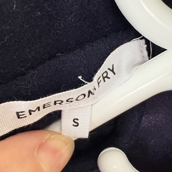 Emerson Fry James Navy Wool Cashmere Blend Blazer S - Picture 13 of 14